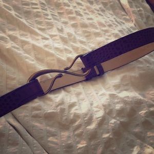 Snakeskin brown belt